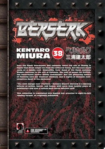 Berserk Volume 38 Dark Horse Manga