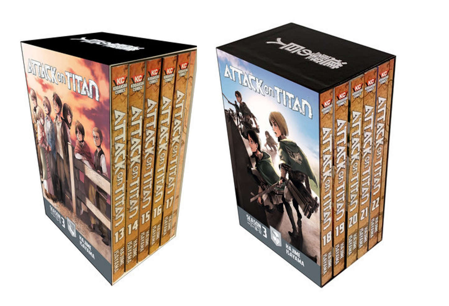 Attack on Titan Season 3 Manga Box Set Bundle