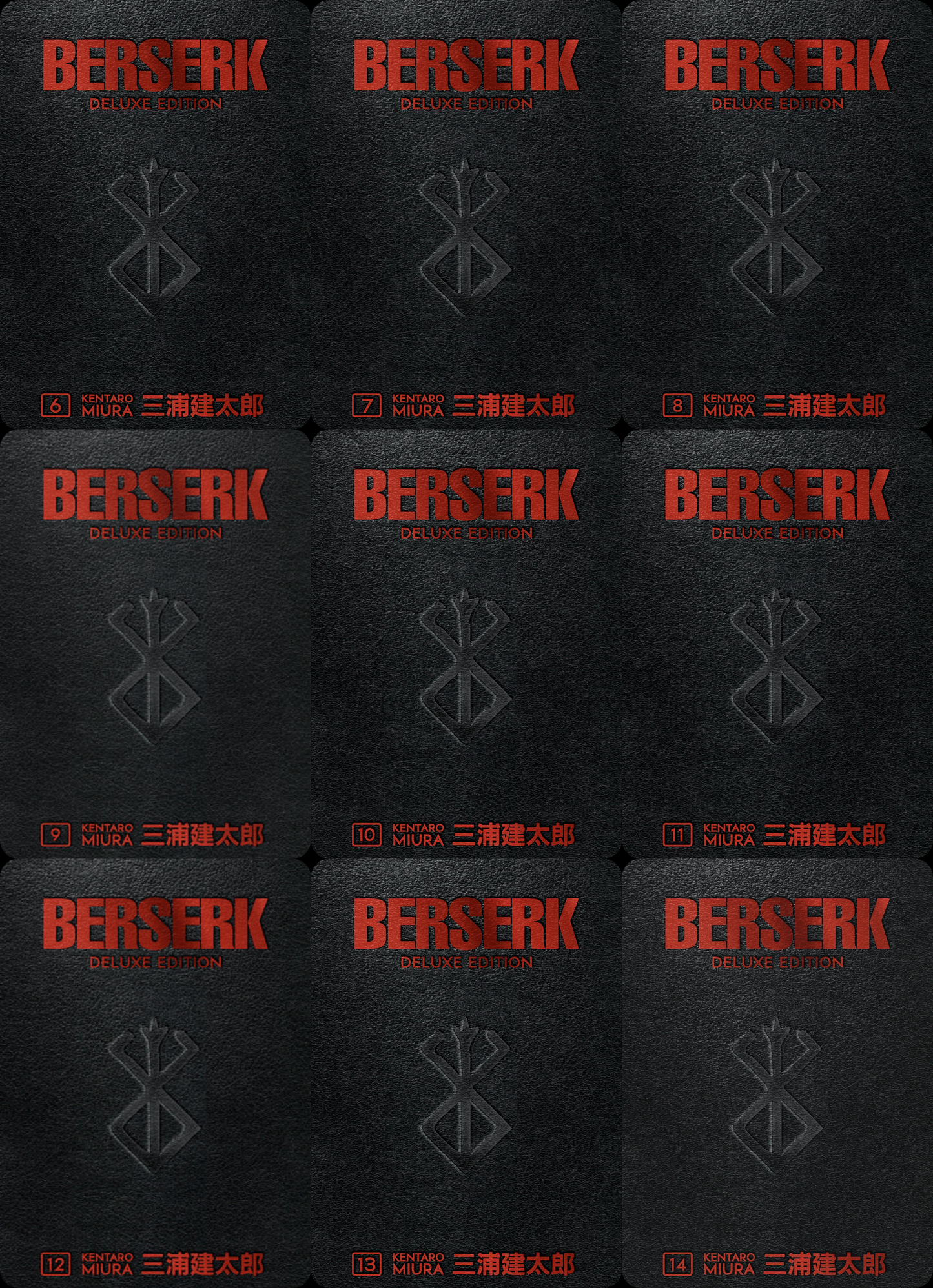 Berserk Post-Golden Age Deluxe Edition Manga Set (Vol. 6-14)