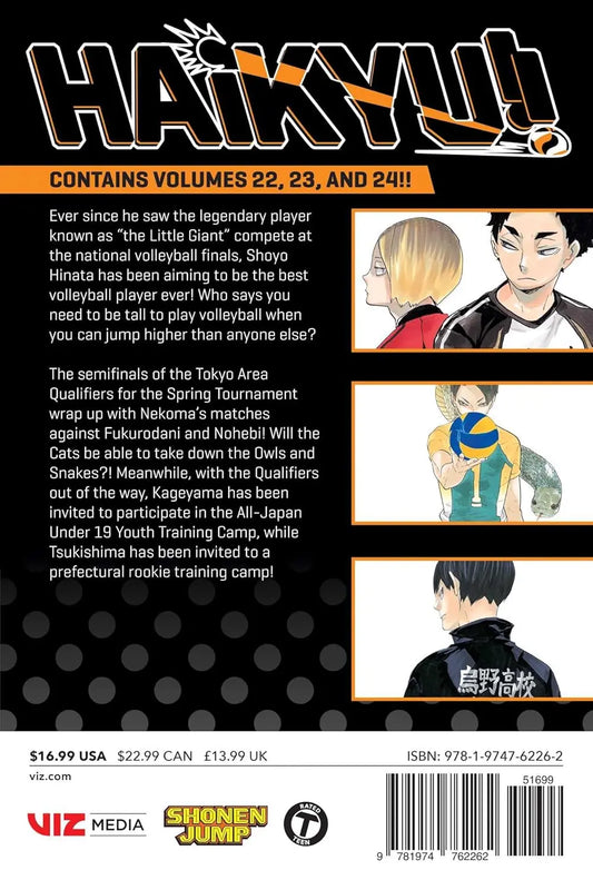 Haikyu!! (3-in-1 Edition), Vol. 08 VIZ Media LLC