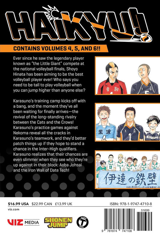 Haikyu!! (3-in-1 Edition), Vol. 02 (Vols. 4-6) VIZ Media LLC