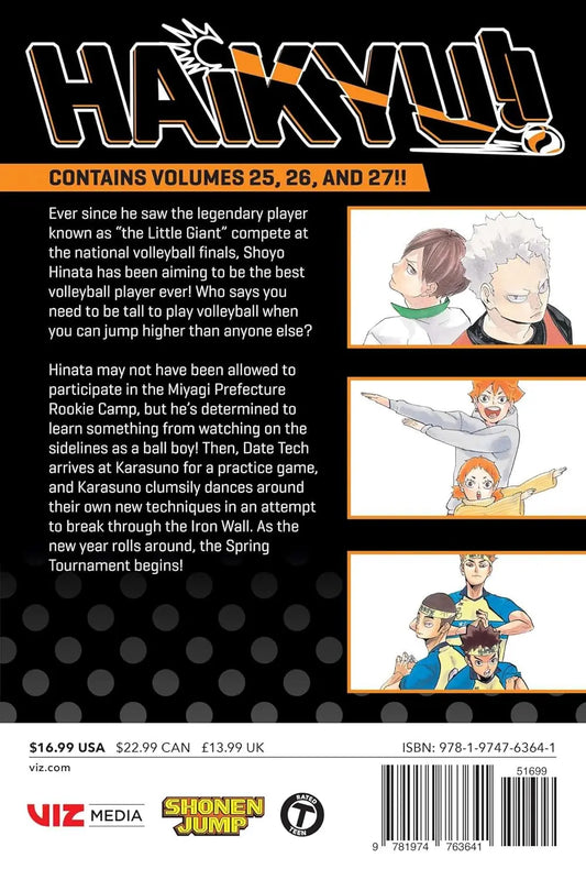Haikyu!! (3-in-1 Edition), Vol. 09 (Pre-Order) VIZ Media LLC