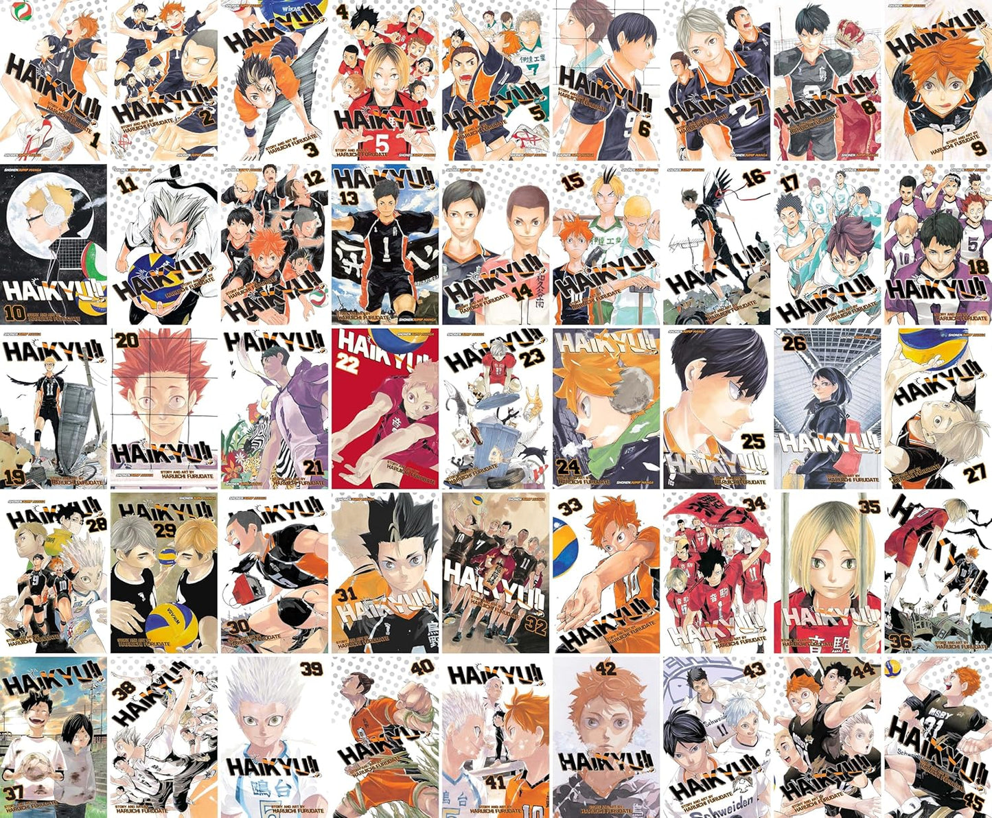 Haikyu!! Complete Series Manga Set (Vol. 1-45)