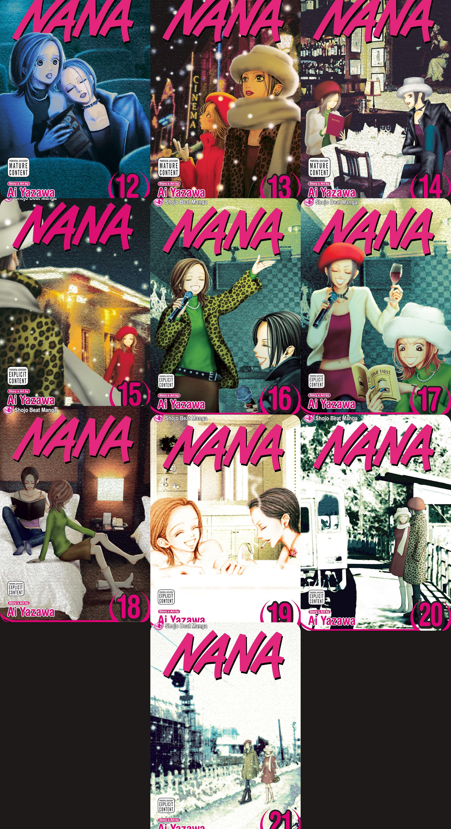 Nana, Complete Post-Anime Manga Set (Vol. 12-21)