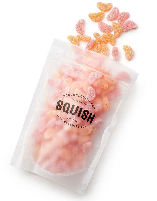 SQUISH Vegan Sour Grapefruit Blood Orange Gummies