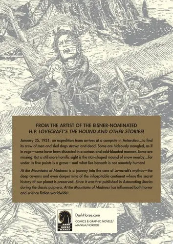 H.P. Lovecraft's At the Mountains of Madness Volume 1 (Manga) Dark Horse Manga