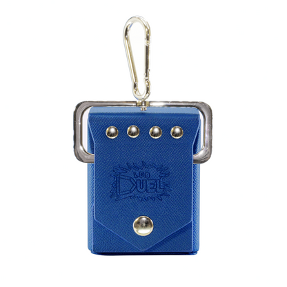 Blue - Hard Shell - Textured Leather - Deck Box - With Belt Loop LDB Duel