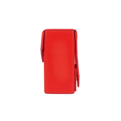 Red Deck Box + Belt Loop - Hard Shell - Faux Leather LDB Duel