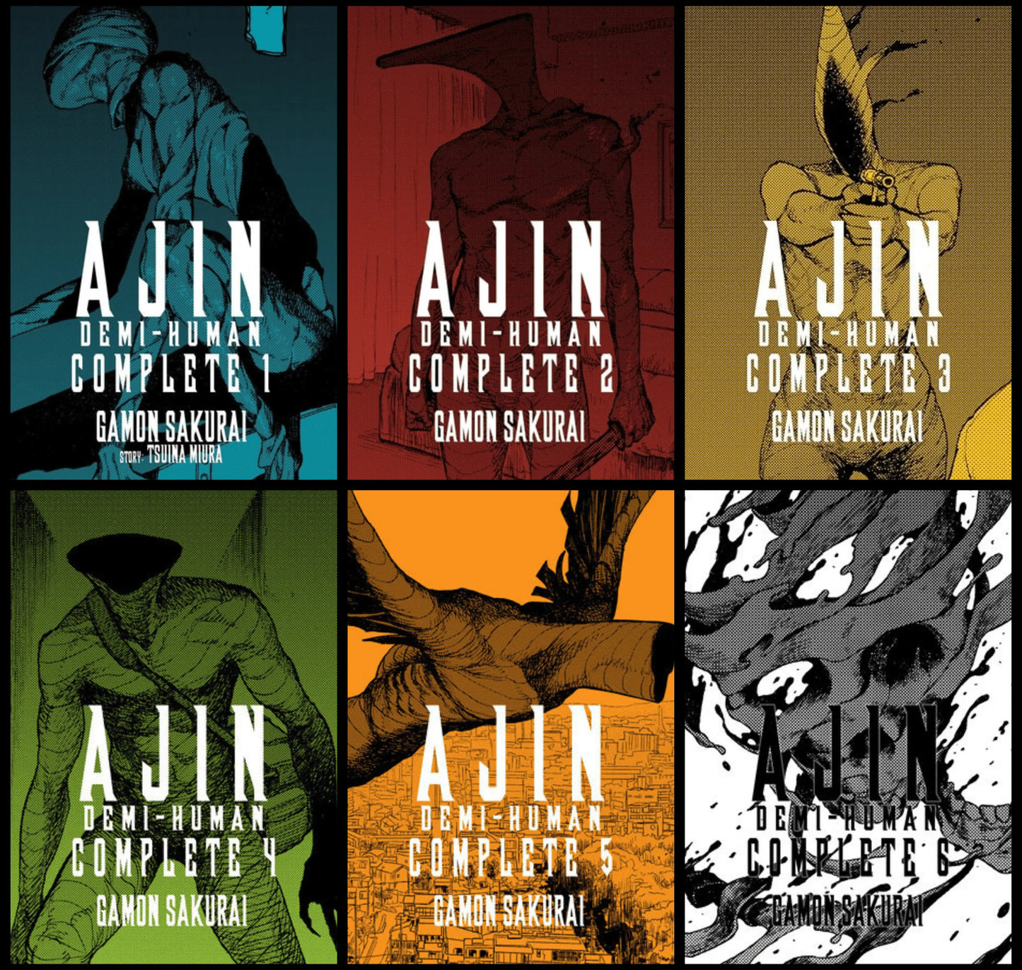 Ajin: Demi-Human Complete Series Manga Omnibus Set (Vol. 1-6) Vertical Comics