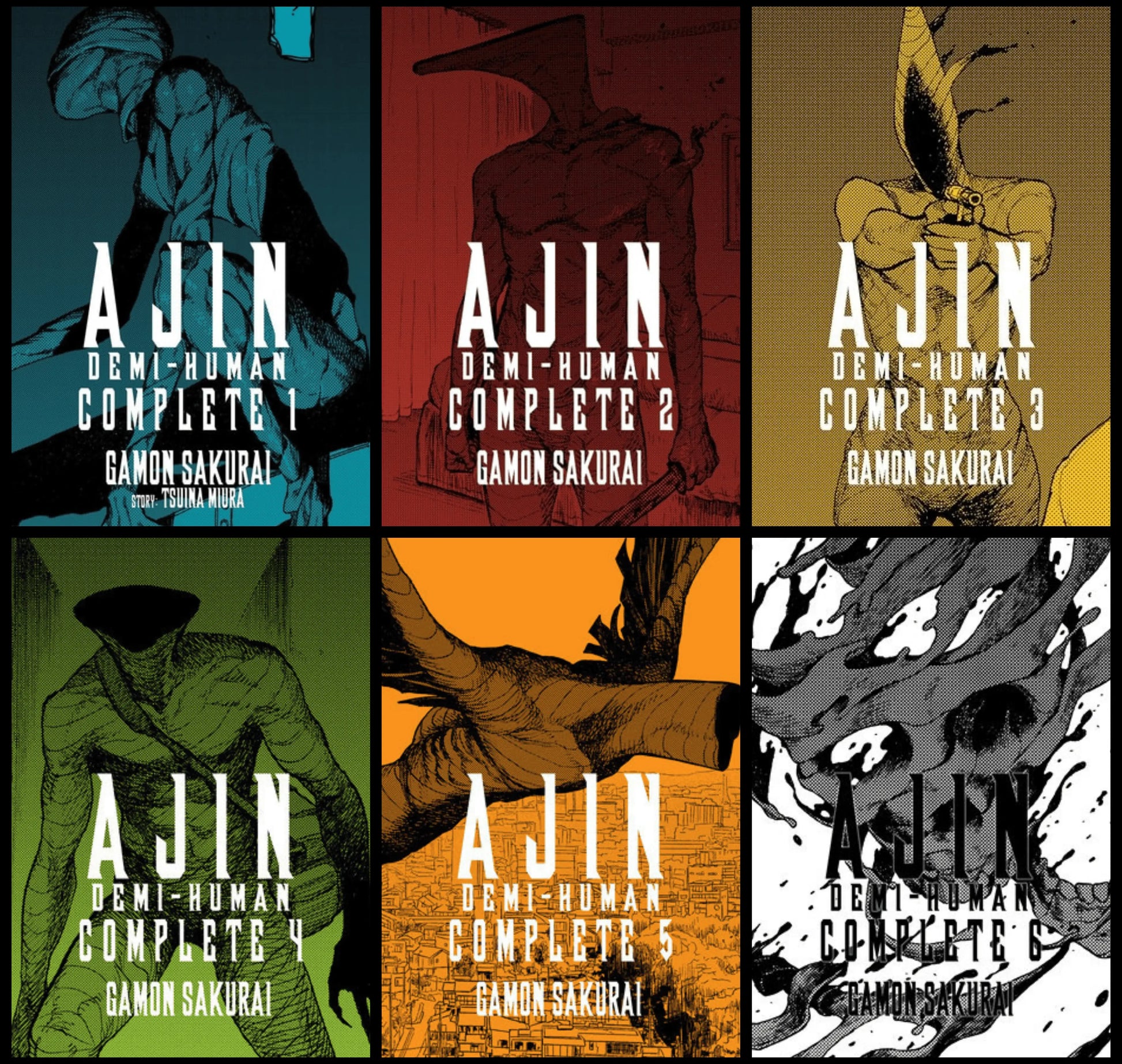 Ajin: Demi-Human Complete Series Manga Omnibus Set (Vol. 1-6) Vertical Comics