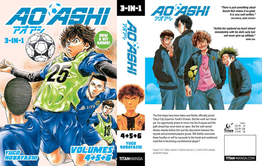 Aoashi (3-in-1 Edition) Volume 2 (Vols. 4, 5, 6) (Pre-Order) Titan Manga