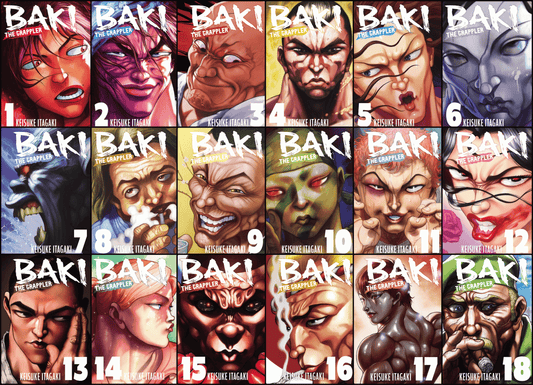 Baki the Grappler (Perfect Edition) Manga Set (Vols. 1-18) Kodama Tales