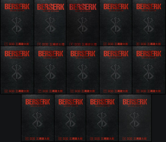 Berserk Deluxe Edition Manga Set (Vols. 1-14) Dark Horse Manga