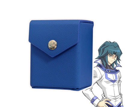 Blue - Hard Shell - Textured Leather - Deck Box - With Belt Loop LDB Duel