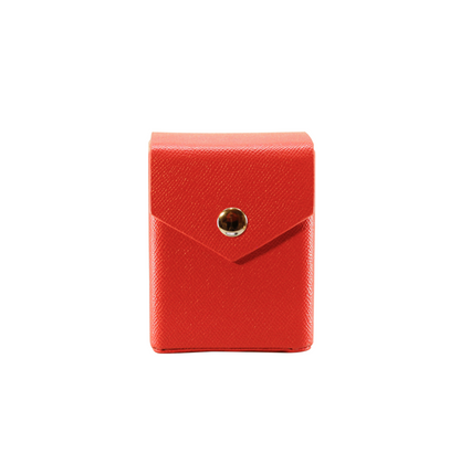 Red Mach 2 Deck Box - Hard Shell - Textured Vegan Leather LDB Duel