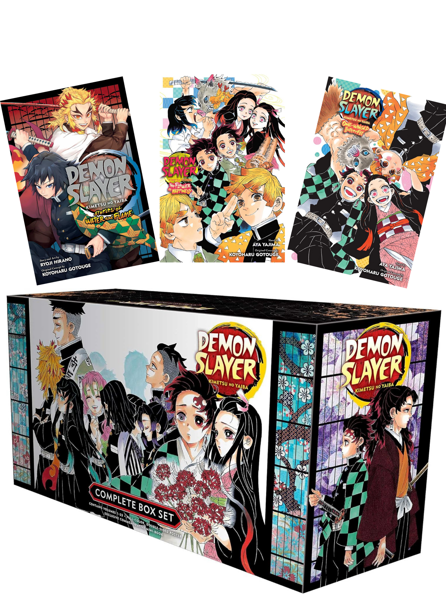 Demon Slayer Series Bundle (Box Set, Stories of Water and Flame, The Flower of Happiness & One-Winged Butterfly)