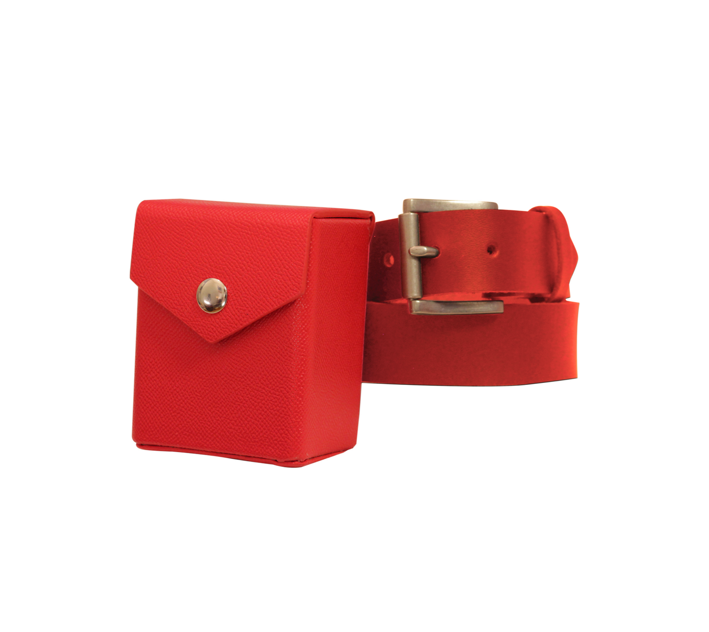Red Mach 2 Deck Box - Hard Shell - Textured Vegan Leather LDB Duel