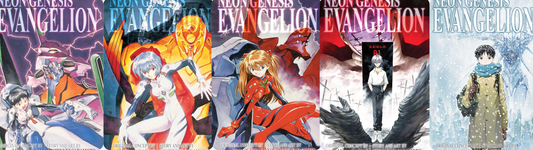Neon Genesis Evangelion, Complete Series Omnibus Manga Set (Vol. 1-5)