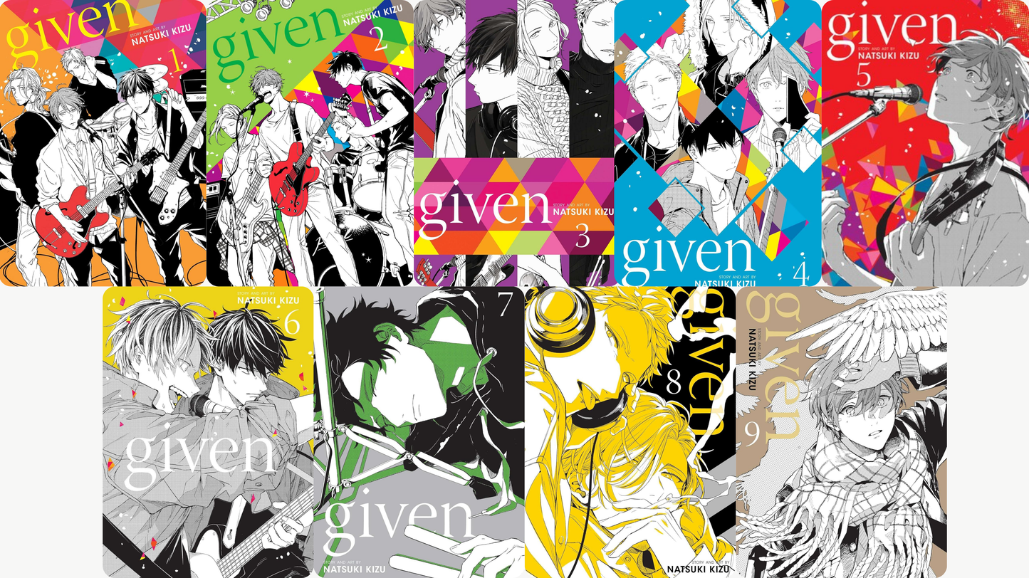 Given, Complete Manga Set (Vol. 1-9)