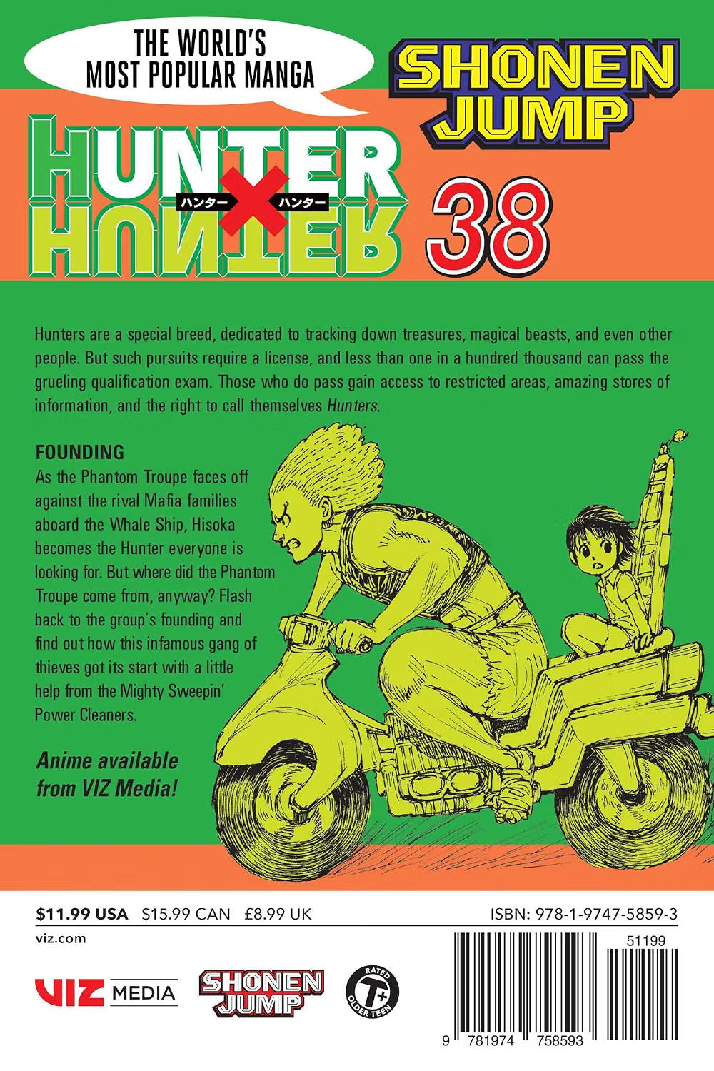 Hunter x Hunter, Vol. 38: Founding VIZ Media LLC