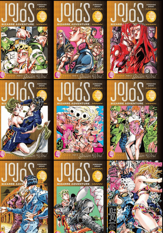 JoJo's Bizarre Adventure: Part 5--Golden Wind, Complete Manga Set (Vols. 1-9) VIZ Media LLC