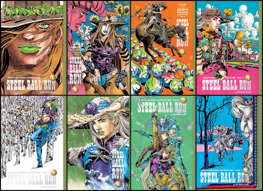 JoJo's Bizarre Adventure: Part 7--Steel Ball Run, Manga Set (Vols. 1-8) VIZ Media LLC