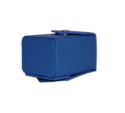 Blue - Hard Shell - Textured Leather - Deck Box - With Belt Loop LDB Duel