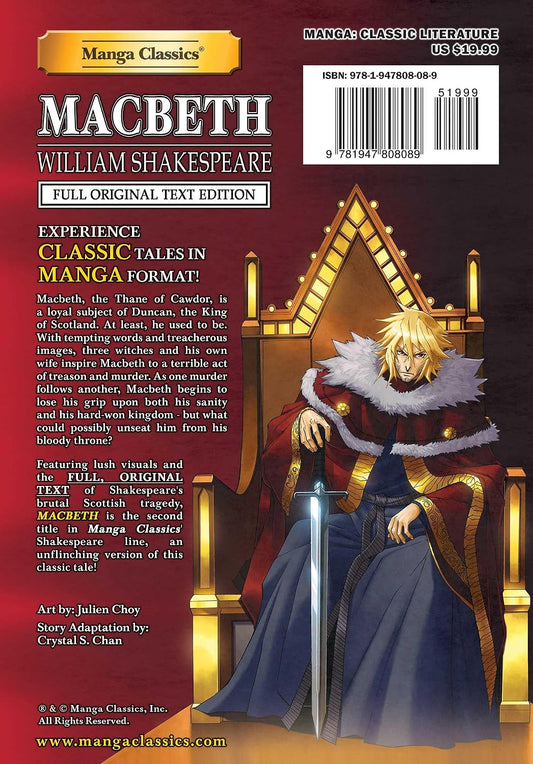Manga Classics: Macbeth - Full Original Text Edition (Paperback) Manga Classics