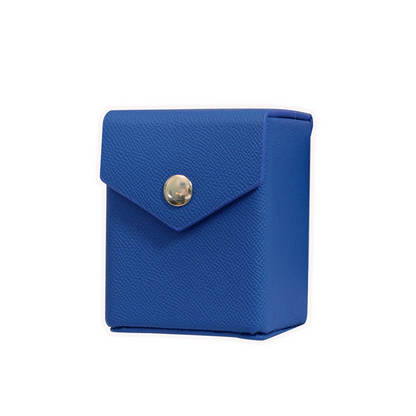 Blue - Hard Shell - Textured Leather - Deck Box - With Belt Loop LDB Duel