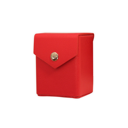 Red Mach 2 Deck Box - Hard Shell - Textured Vegan Leather LDB Duel
