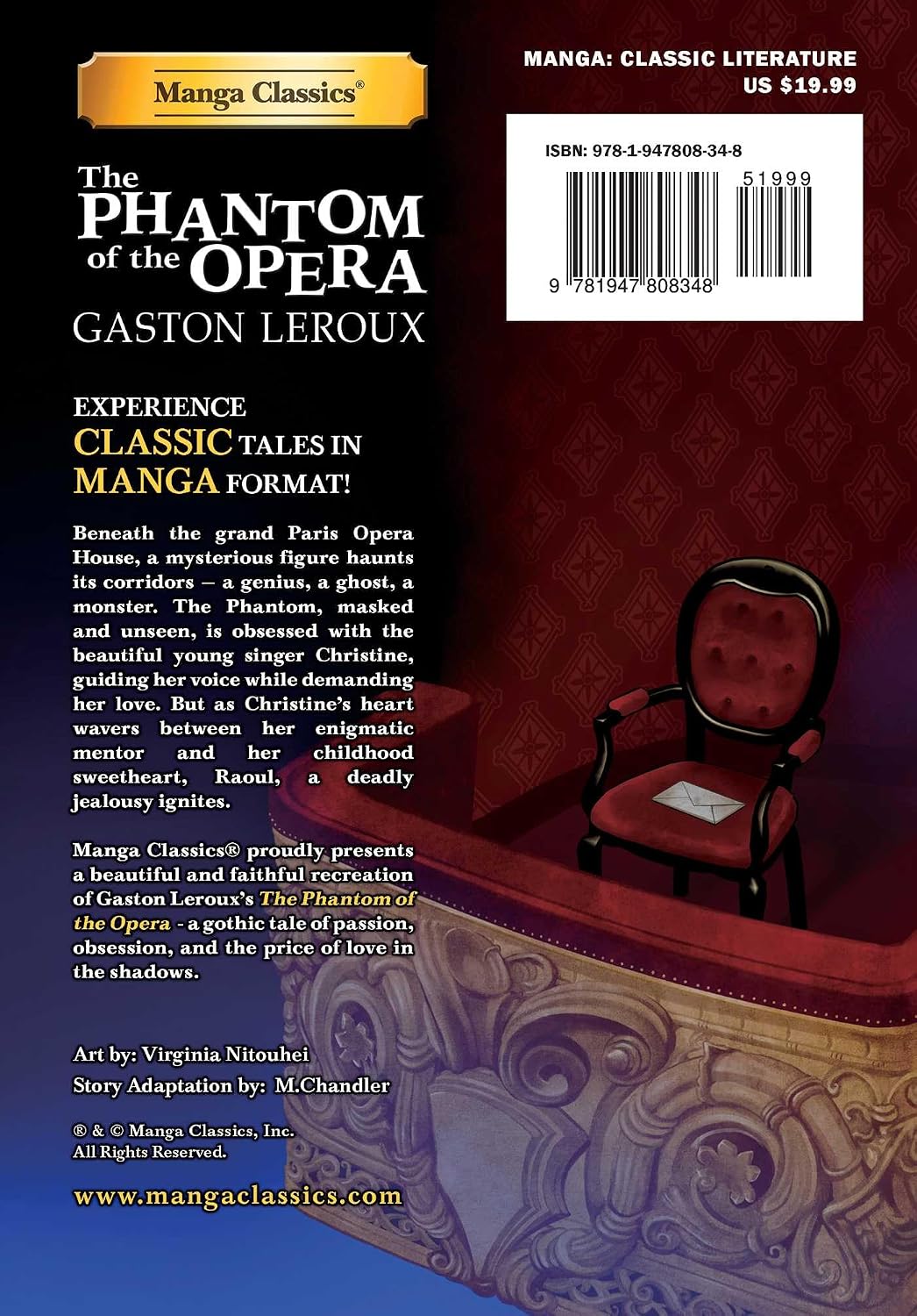 Manga Classics: The Phantom of the Opera (Paperback) Manga Classics