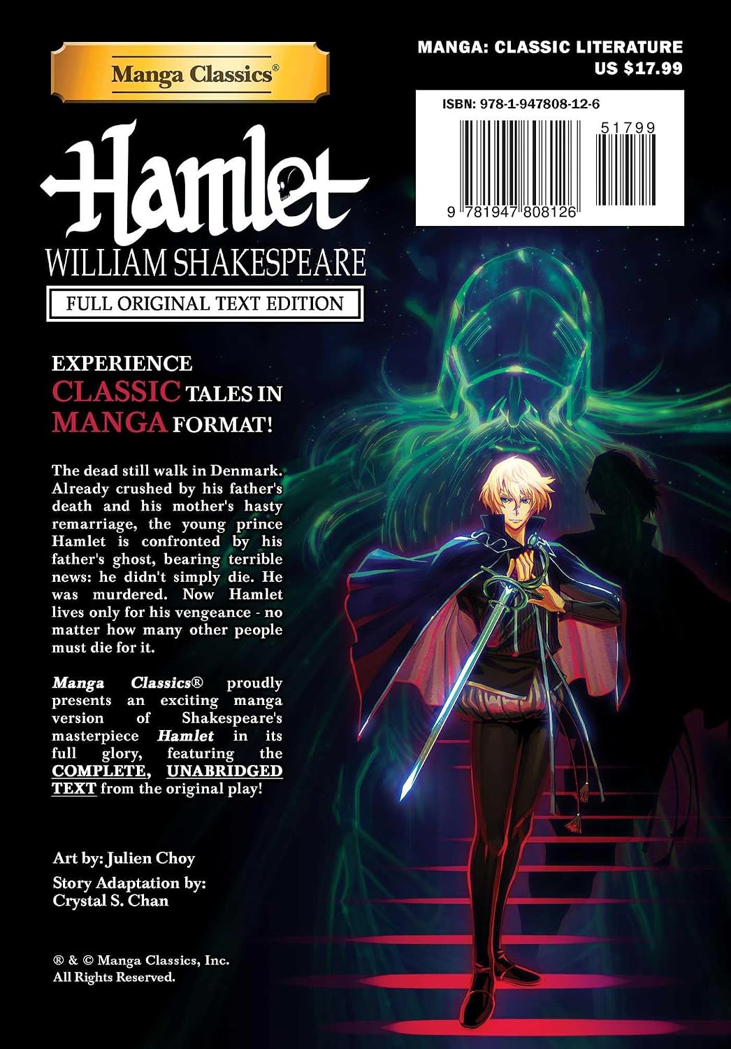 Manga Classics: Hamlet - Full Original Text Edition (Paperback) Manga Classics