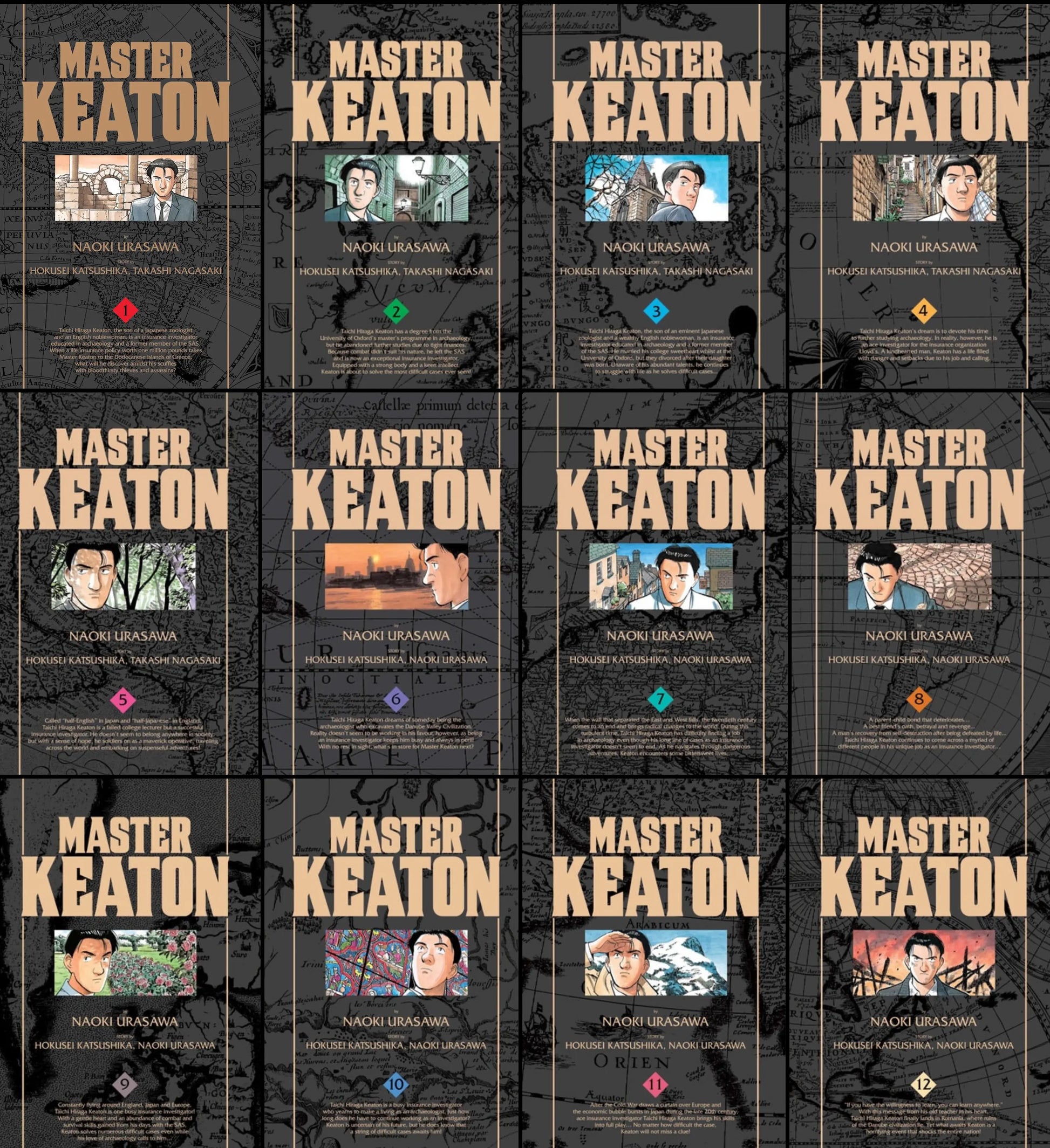 Master Keaton Complete Series Manga Set (Vols. 1-12) VIZ Media LLC