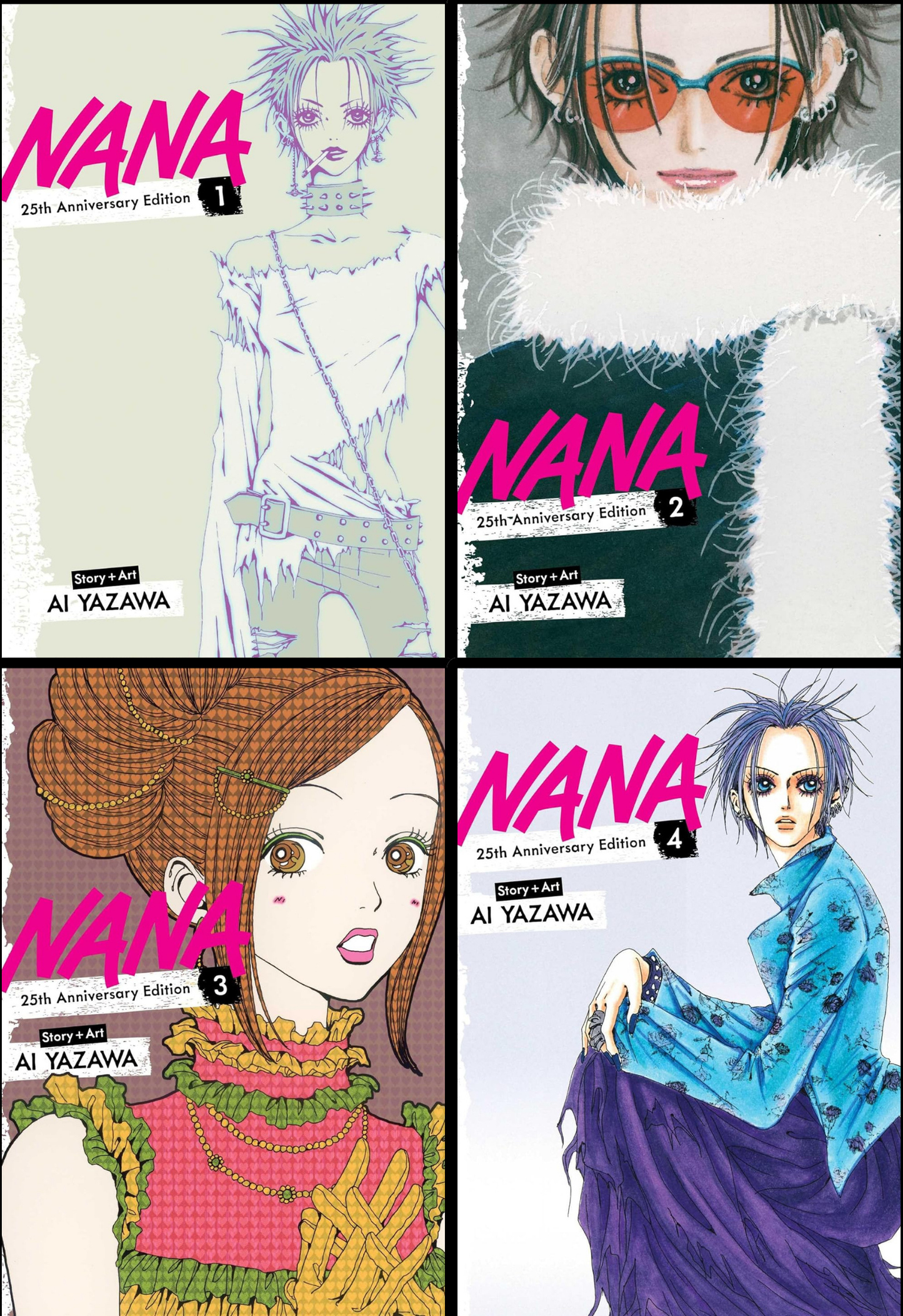 Nana 25th Anniversary Edition Manga Set (Vols. 1-4) VIZ Media LLC