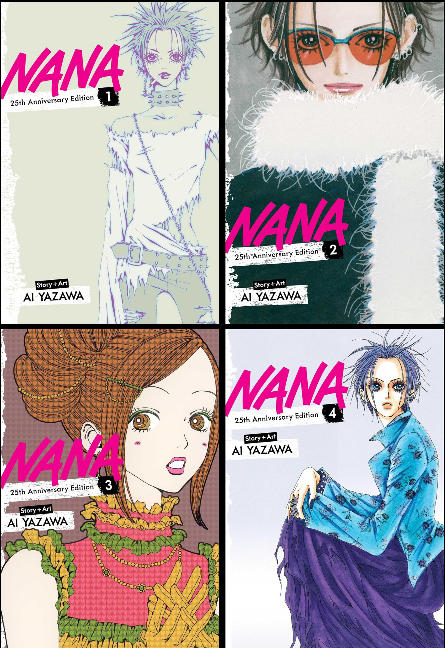 Nana 25th Anniversary Edition Manga Set (Vols. 1-4) VIZ Media LLC