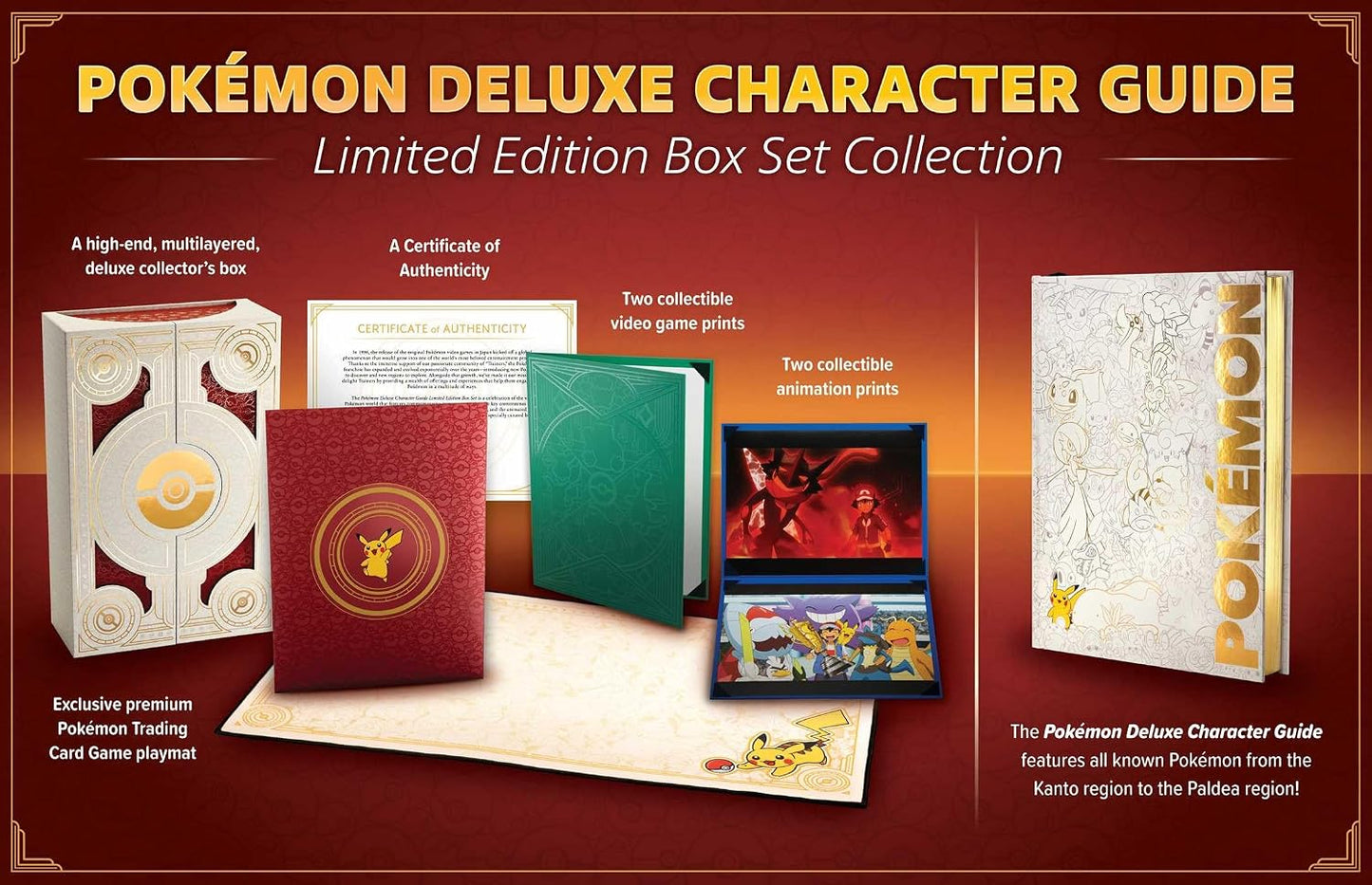Pokémon Deluxe Character Guide Limited Edition Box Set Collection Pikachu Press