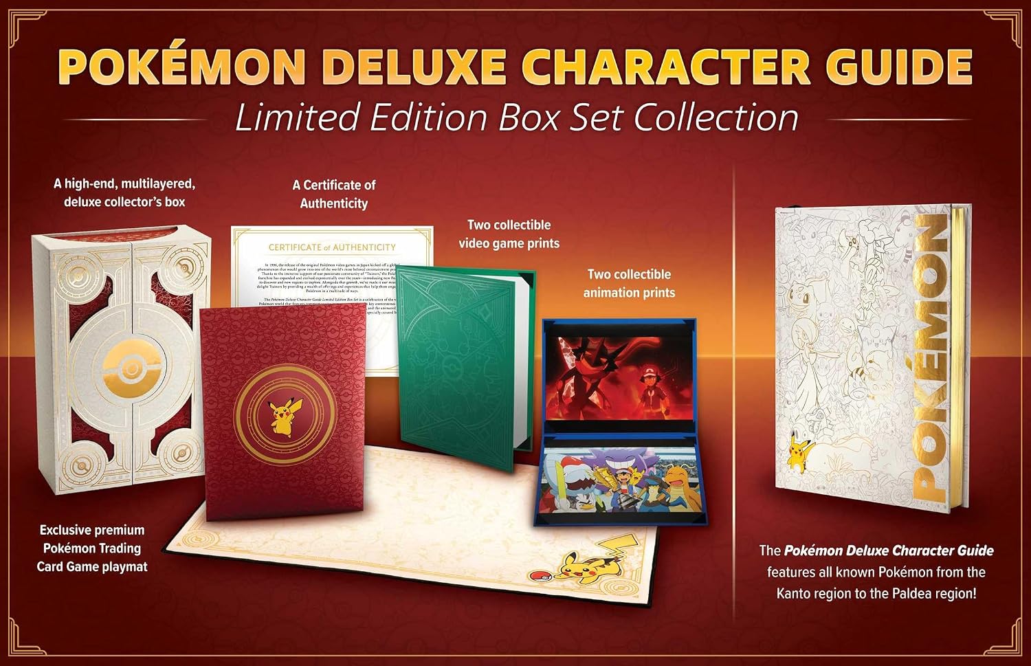 Pokémon Deluxe Character Guide Limited Edition Box Set Collection Pikachu Press