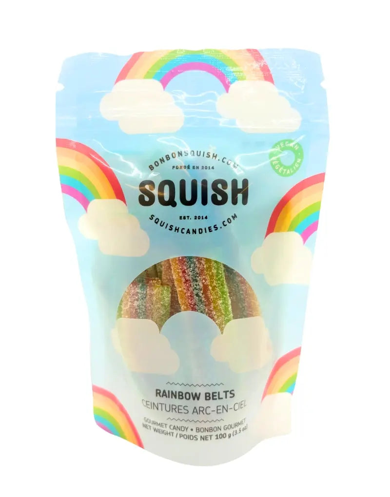 SQUISH Rainbow Belts Gummies SQUISH Candies Canada