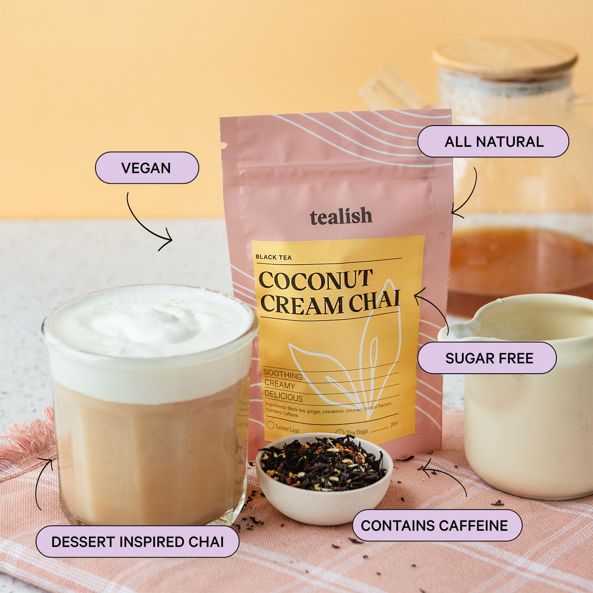 Tealish Coconut Cream Chai Black Tea Tealish