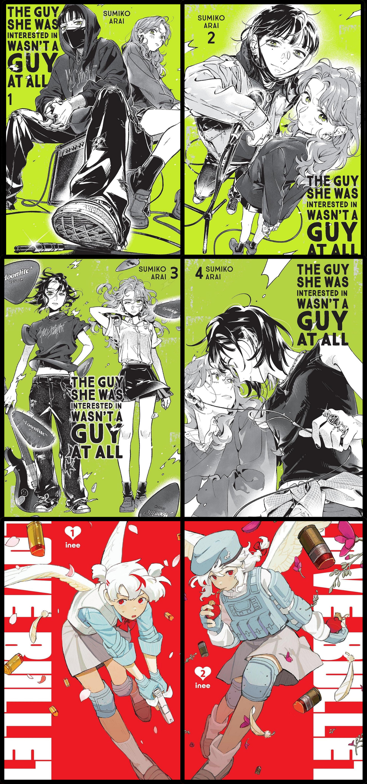 Red and Green Yuri Bundle (The Guy She Was Interested In Wasn't a Guy at All + Love Bullet) Yen Press