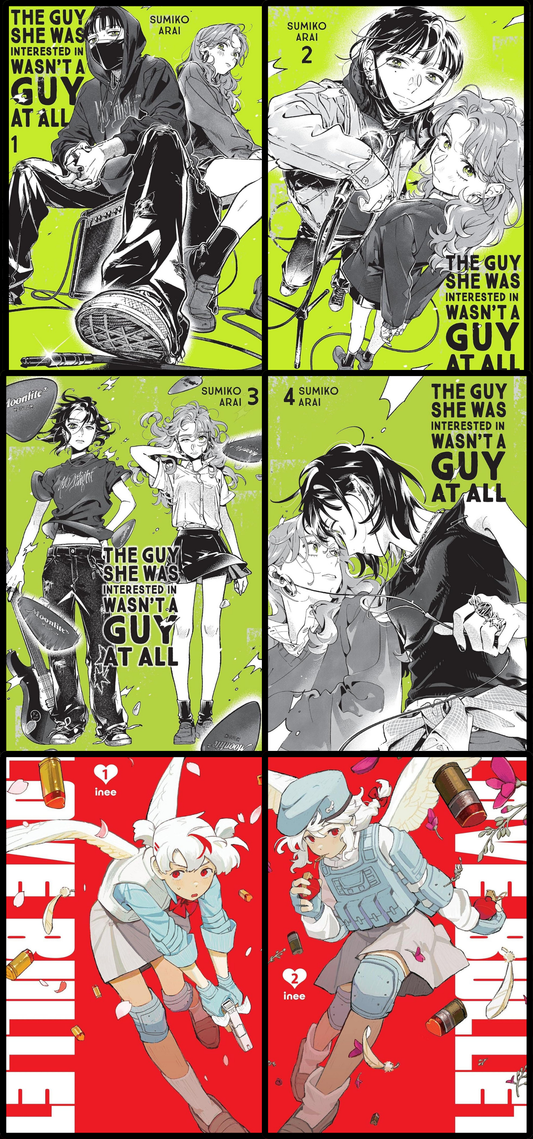 Red and Green Yuri Bundle (The Guy She Was Interested In Wasn't a Guy at All + Love Bullet) Yen Press