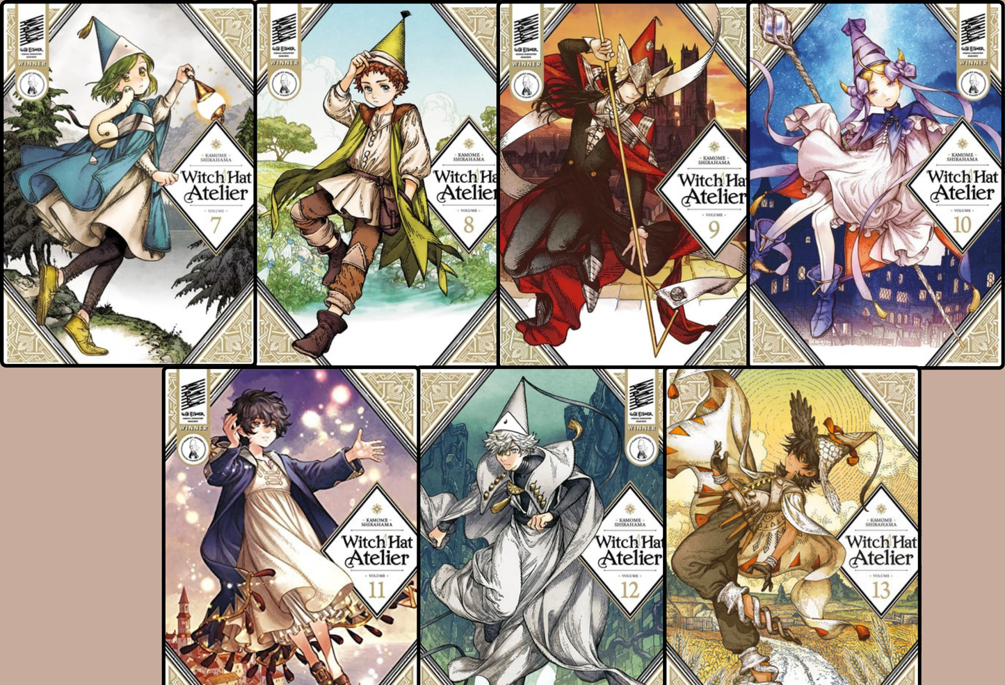 Witch Hat Atelier: Great Hall to Valance Leech Arc Manga Set (Vol. 7-13)