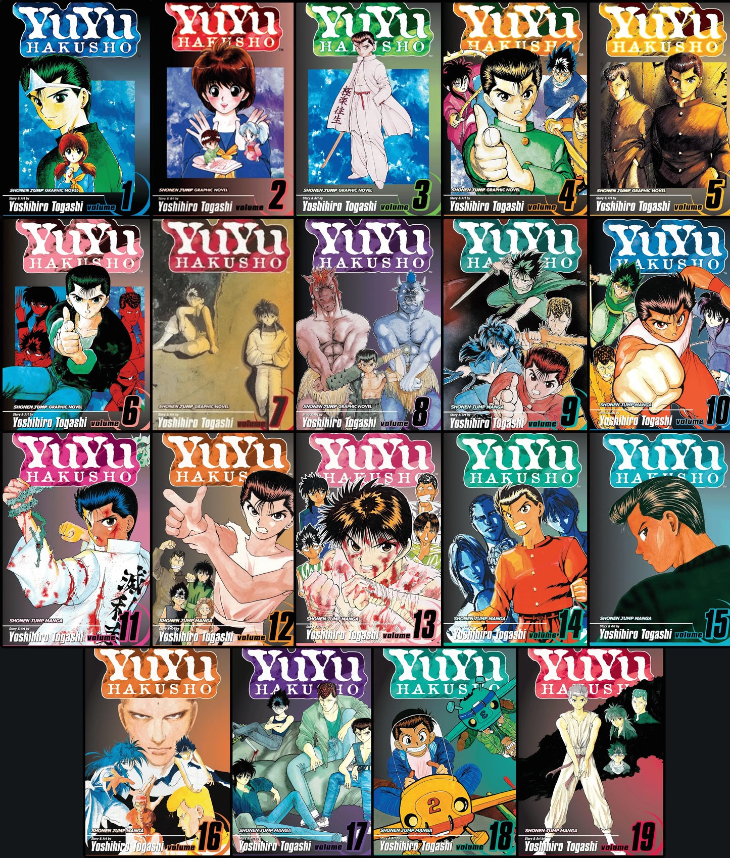YuYu Hakusho, Complete Series Manga Set (Vols. 1-19) VIZ Media LLC