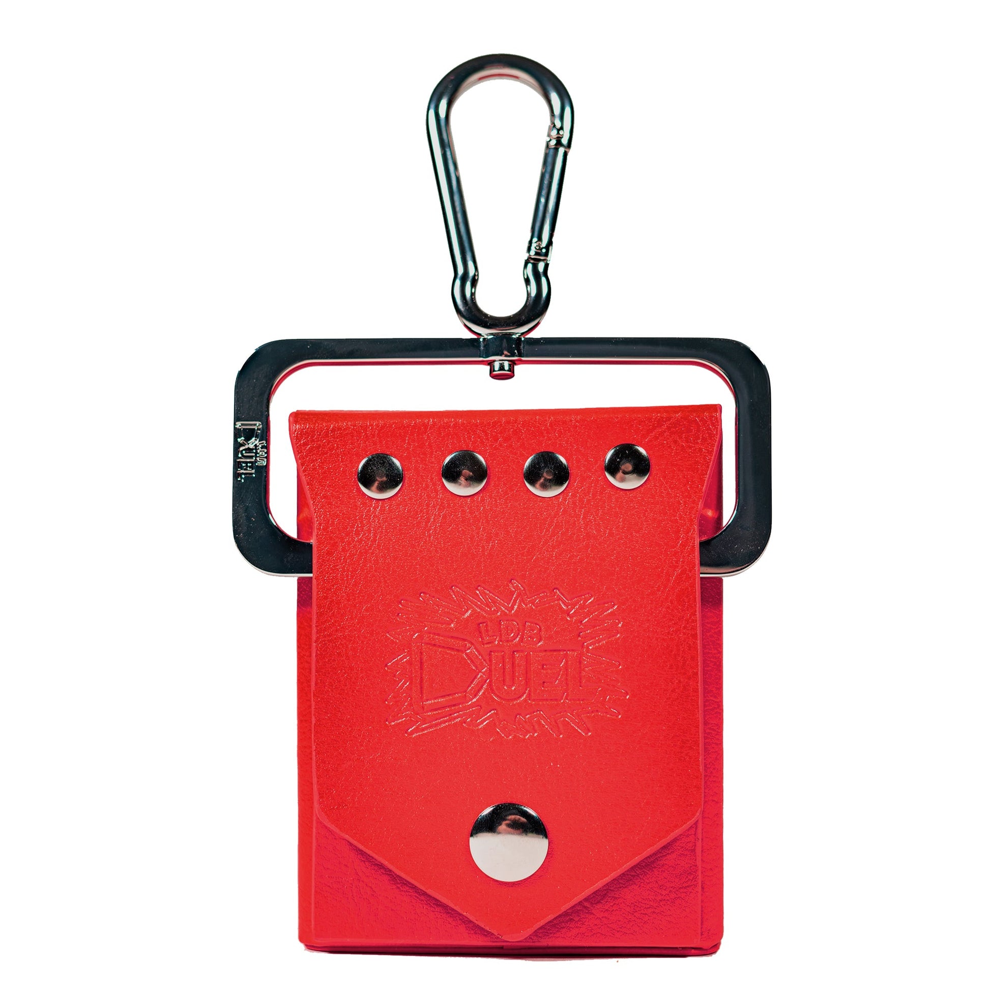 Red Deck Box + Belt Loop - Hard Shell - Faux Leather LDB Duel