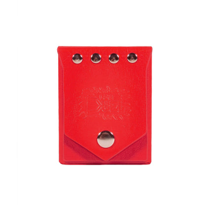 Red Deck Box + Belt Loop - Hard Shell - Faux Leather LDB Duel