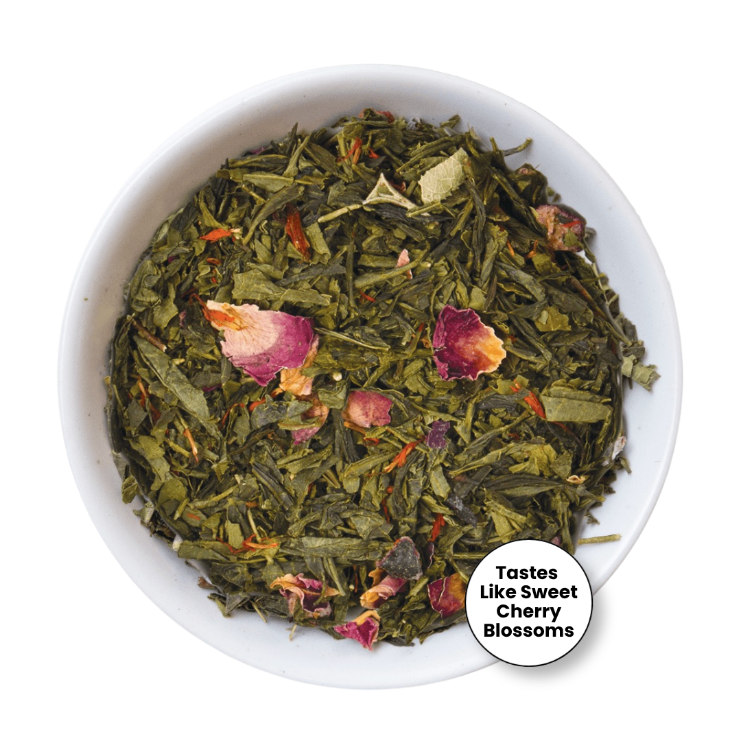 Tealish Organic Sakura Cherry Rose Green Tea Tealish