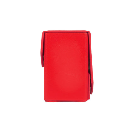Red Deck Box + Belt Loop - Hard Shell - Faux Leather LDB Duel